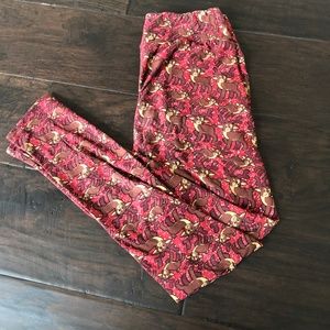 OS LulaRoe Christmas Leggings